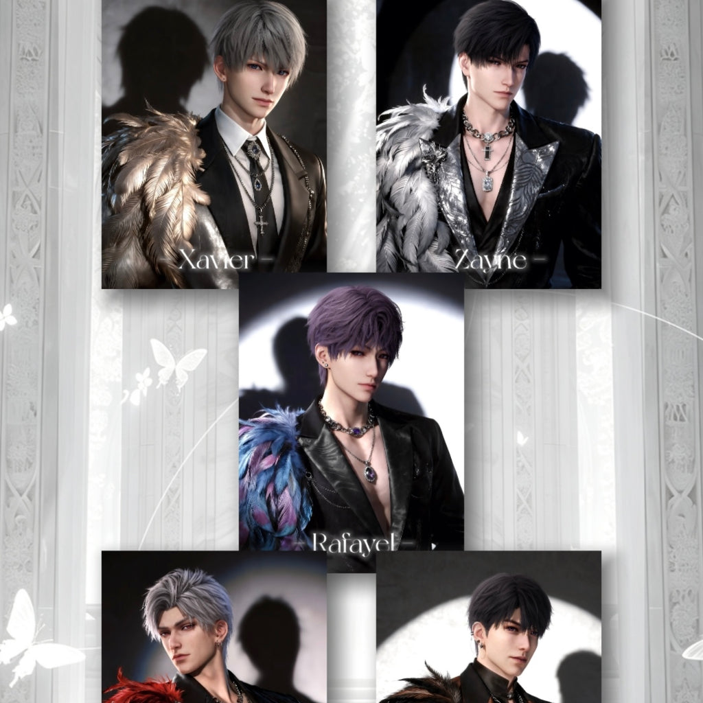 [YUESHEN] Love and Deep Space LAD Amine Paper Card CCG Collection Trading Series Paper whole box 1SET 200bags 1bag 1pc Cards Ornament Gift Collection Sylus, Zayne, Rafayel, Xavier, Caleb