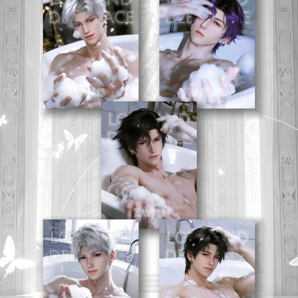 [YUESHEN] Love and Deep Space LAD Amine Paper Card CCG Collection Trading Series Paper whole box 1SET 200bags 1bag 1pc Cards Ornament Gift Collection Sylus, Zayne, Rafayel, Xavier, Caleb