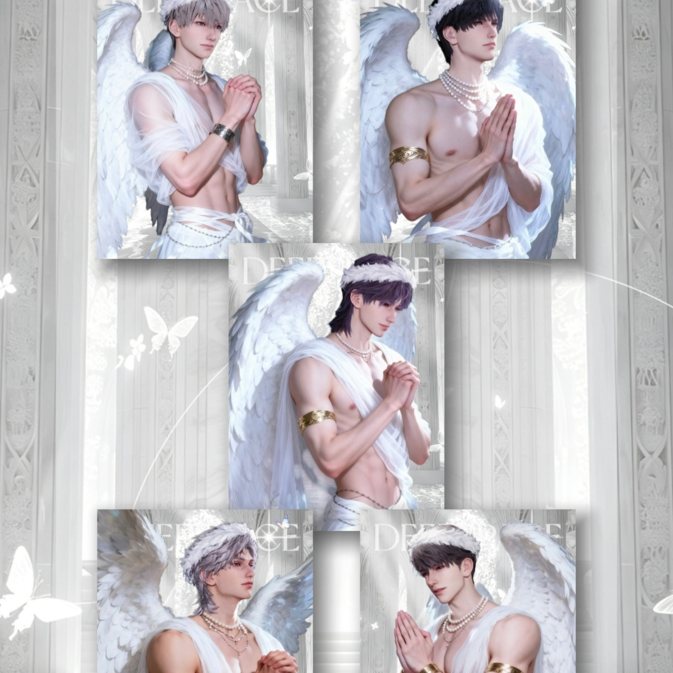 [YUESHEN] Love and Deep Space LAD Amine Paper Card CCG Collection Trading Series Paper whole box 1SET 200bags 1bag 1pc Cards Ornament Gift Collection Sylus, Zayne, Rafayel, Xavier, Caleb