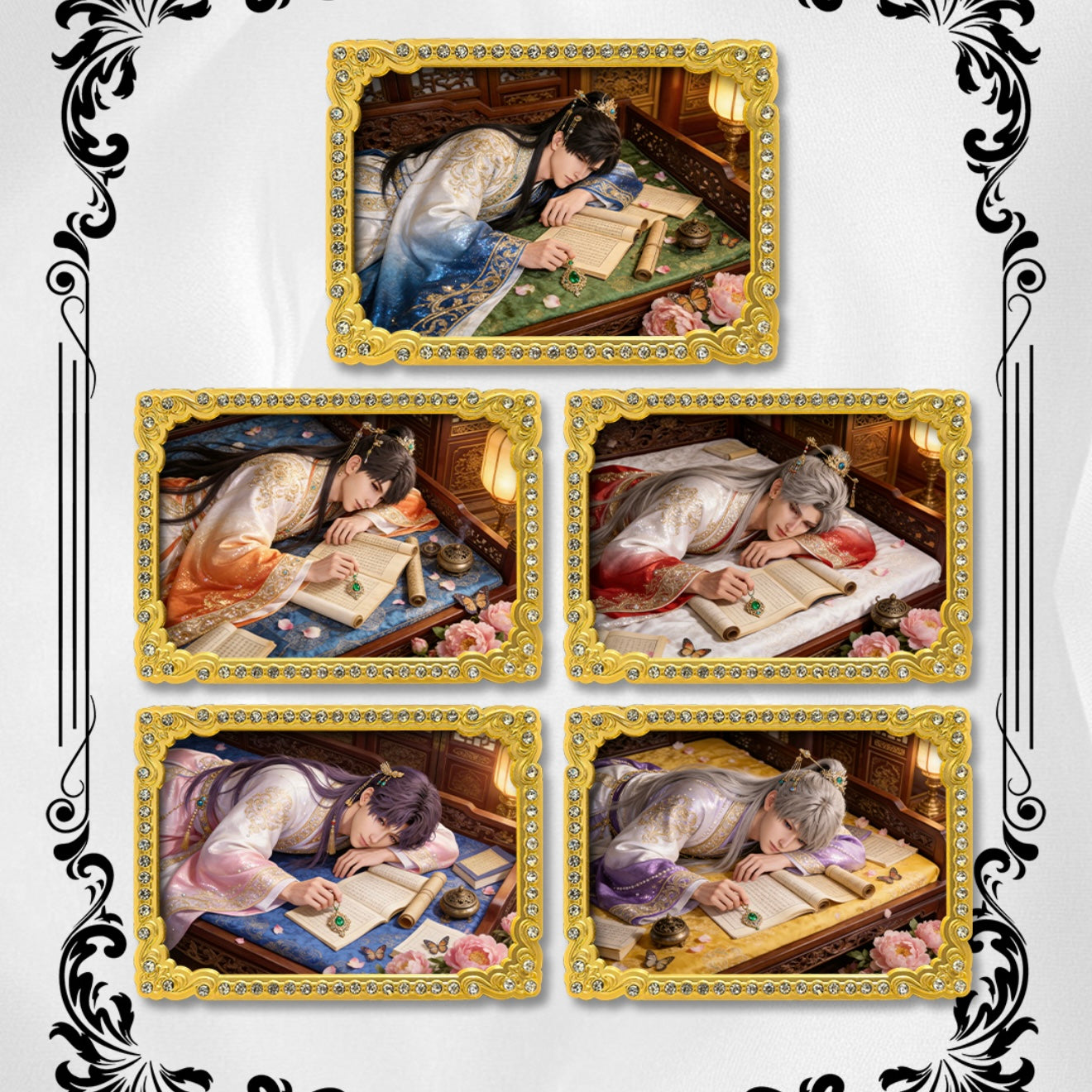 [XINGHAI] Love and Deep Space LAD Amine Paper Card CCG Collection Trading Series Paper whole box 1SET 230bags 1bag 1pc Cards Ornament Gift Collection Sylus, Zayne, Rafayel, Xavier, Caleb