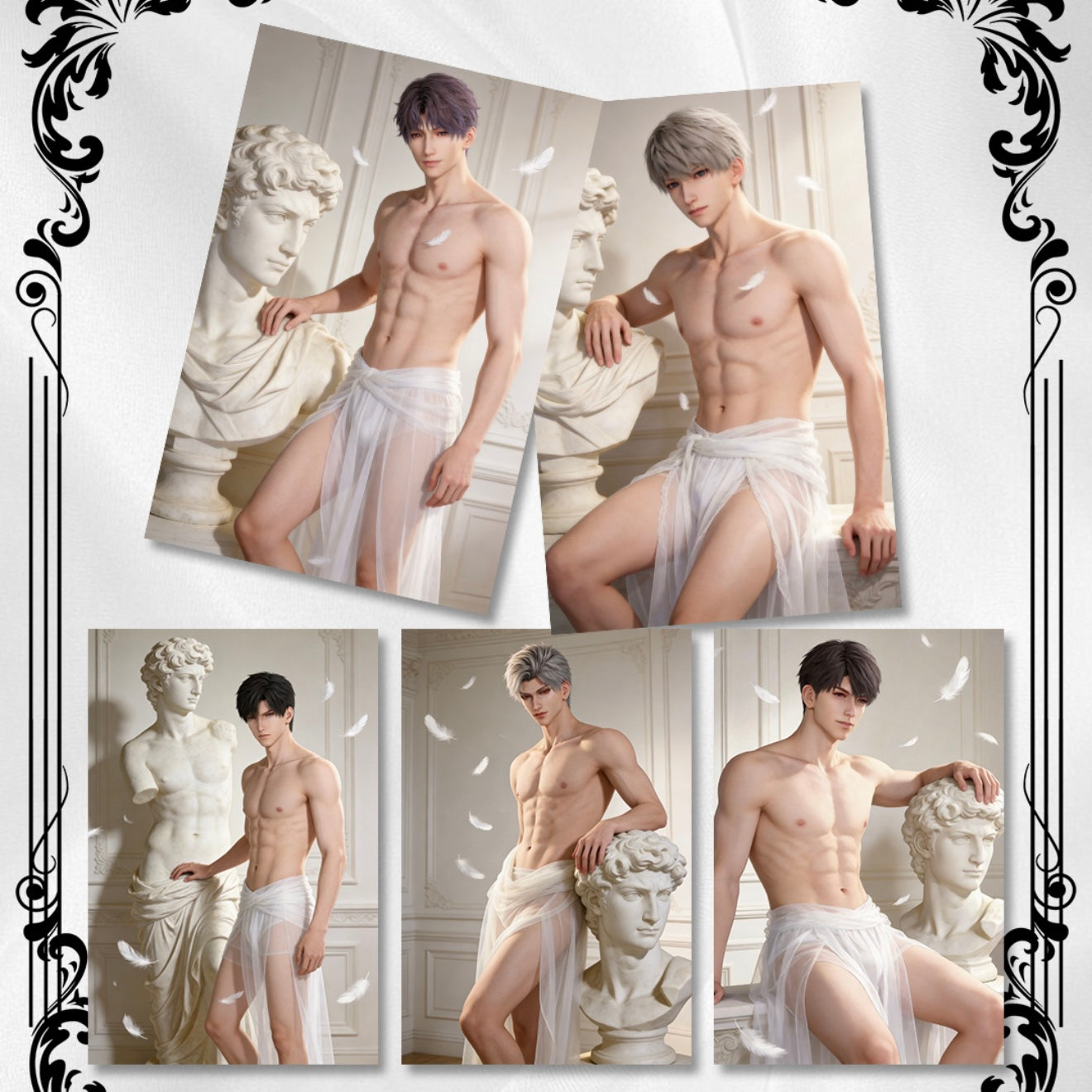 [XINGHAI] Love and Deep Space LAD Amine Paper Card CCG Collection Trading Series Paper whole box 1SET 230bags 1bag 1pc Cards Ornament Gift Collection Sylus, Zayne, Rafayel, Xavier, Caleb