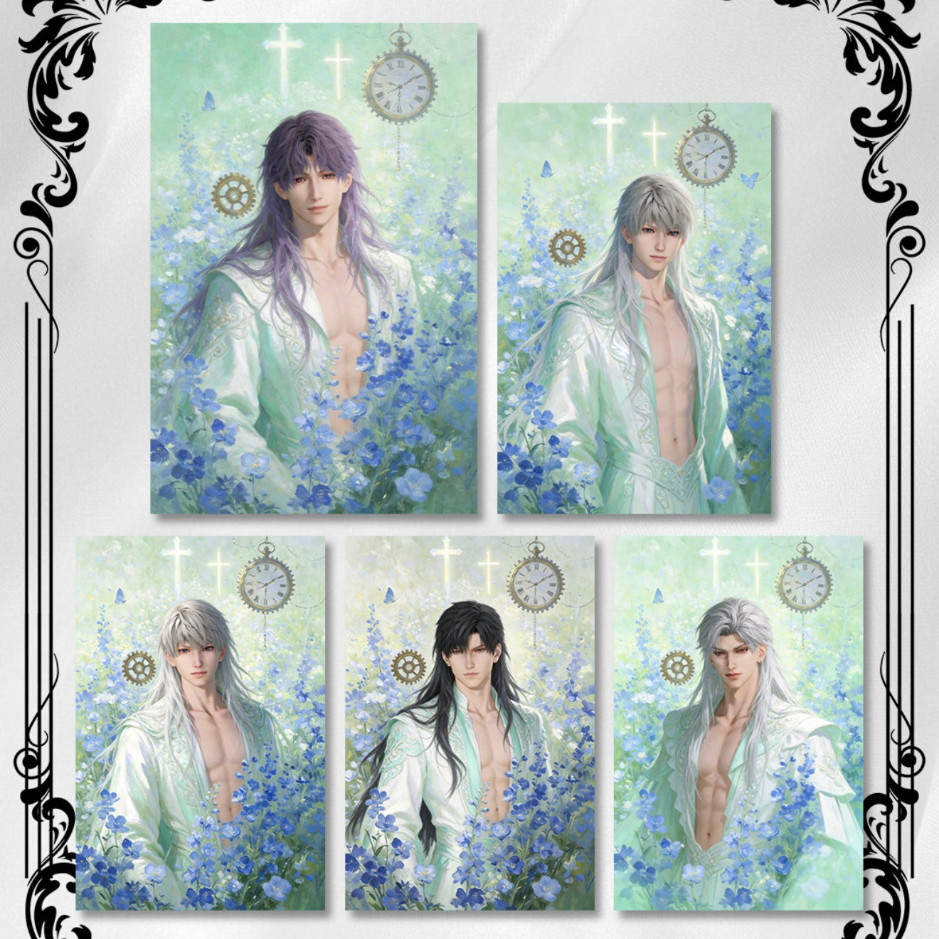 [XINGHAI] Love and Deep Space LAD Amine Paper Card CCG Collection Trading Series Paper whole box 1SET 230bags 1bag 1pc Cards Ornament Gift Collection Sylus, Zayne, Rafayel, Xavier, Caleb