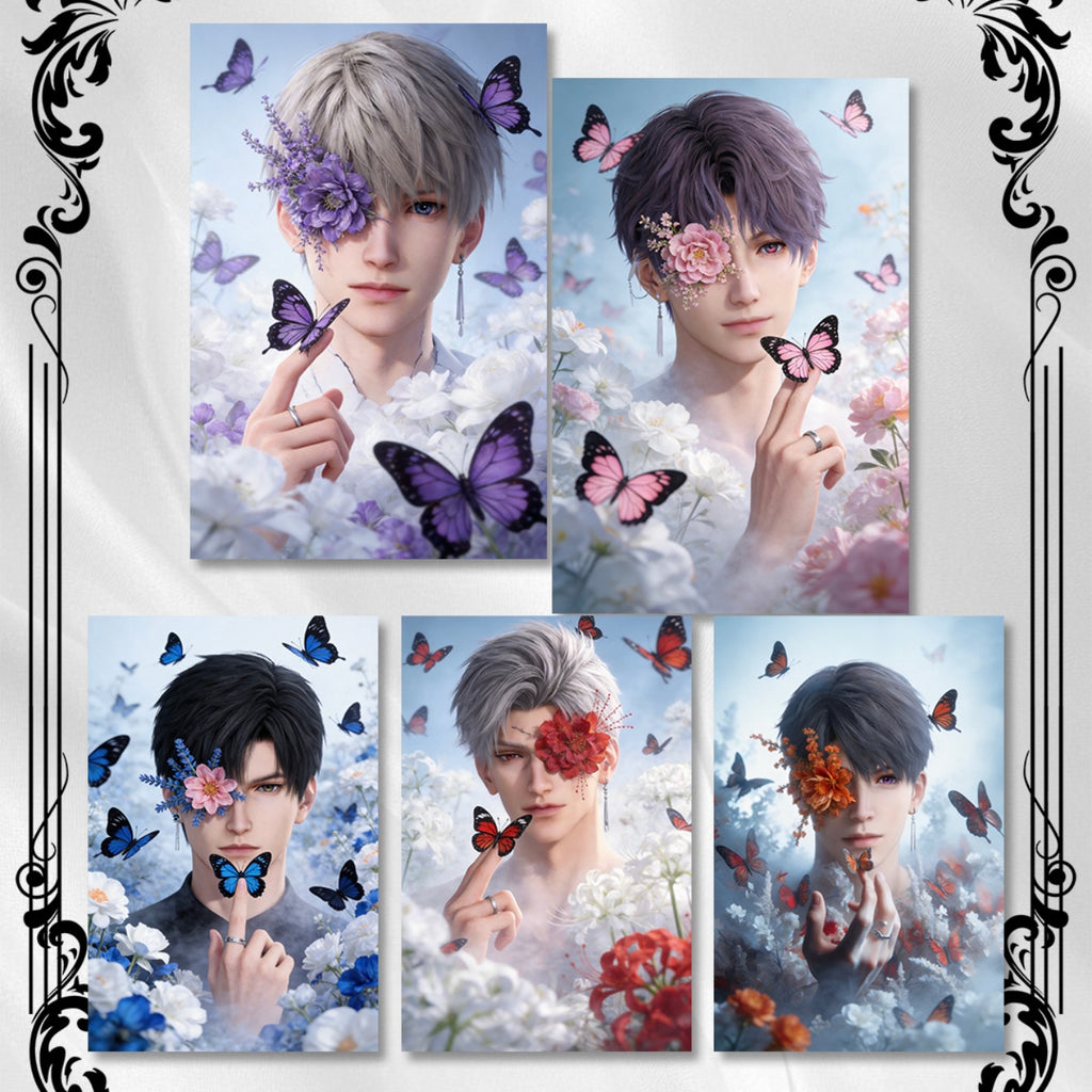 [XINGHAI] Love and Deep Space LAD Amine Paper Card CCG Collection Trading Series Paper whole box 1SET 230bags 1bag 1pc Cards Ornament Gift Collection Sylus, Zayne, Rafayel, Xavier, Caleb