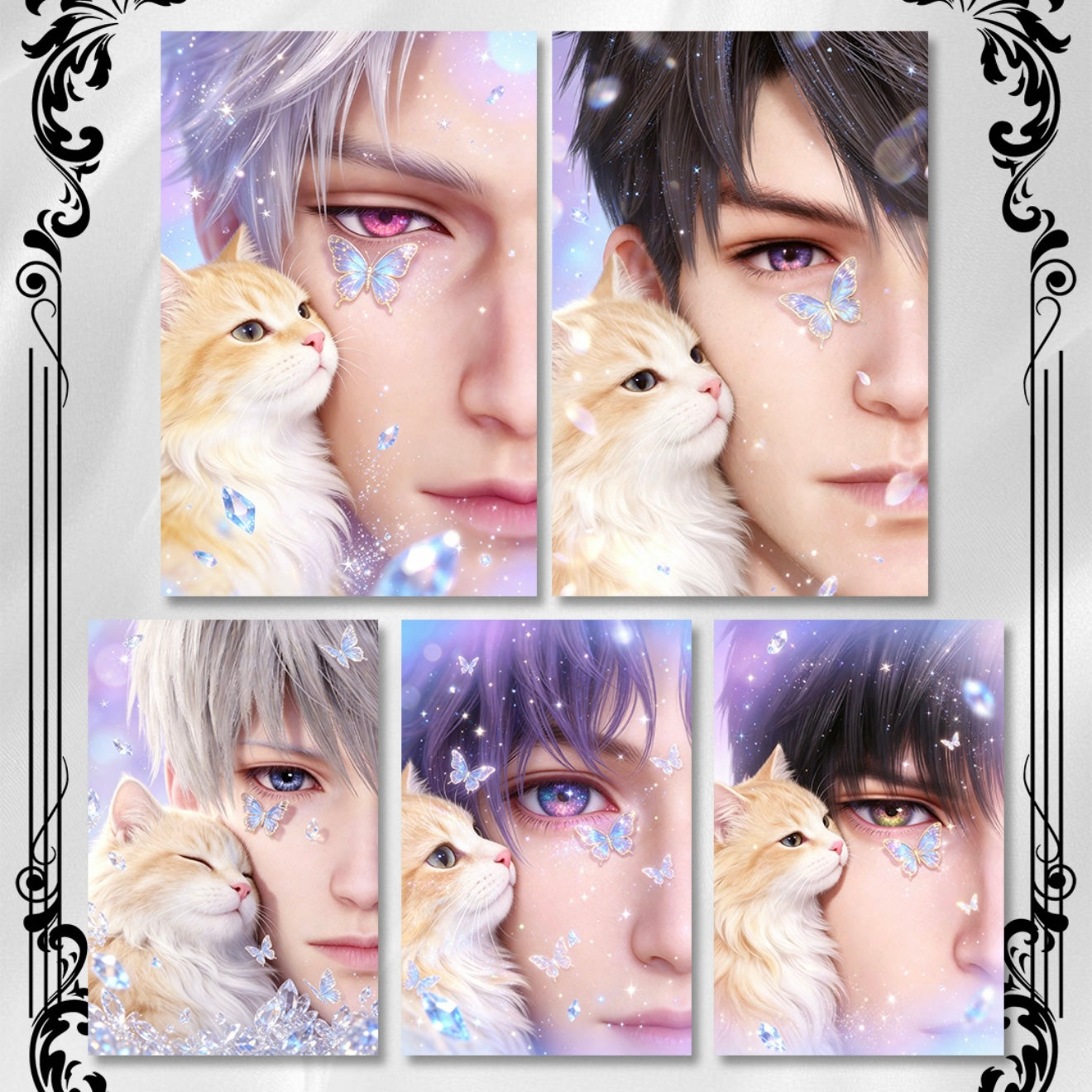 [XINGHAI] Love and Deep Space LAD Amine Paper Card CCG Collection Trading Series Paper whole box 1SET 230bags 1bag 1pc Cards Ornament Gift Collection Sylus, Zayne, Rafayel, Xavier, Caleb