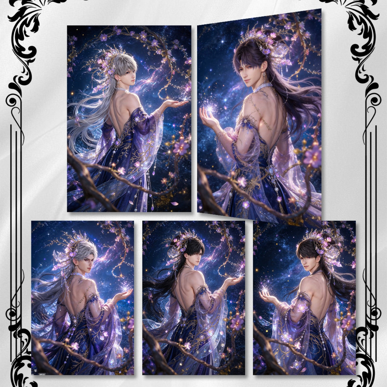 [XINGHAI] Love and Deep Space LAD Amine Paper Card CCG Collection Trading Series Paper whole box 1SET 230bags 1bag 1pc Cards Ornament Gift Collection Sylus, Zayne, Rafayel, Xavier, Caleb
