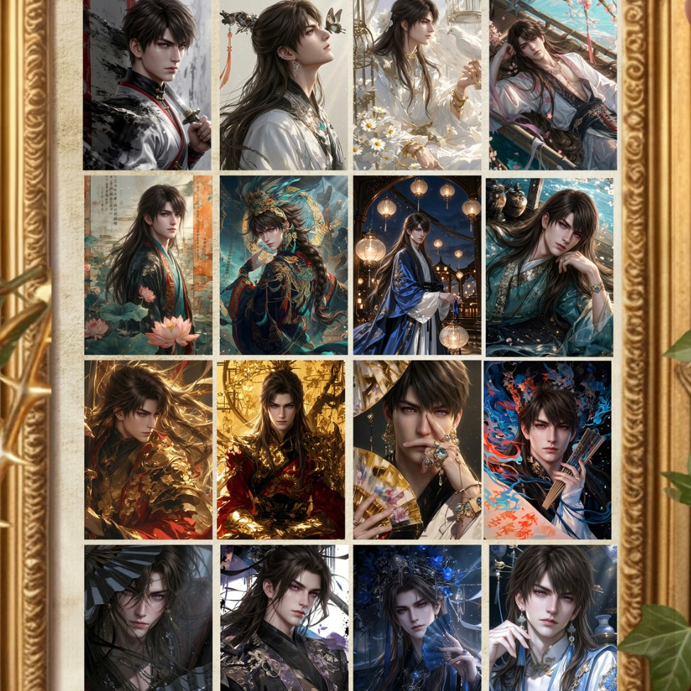 [JINGUO Caleb Birthday SOLO] Love and Deep Space LAD Amine Paper Card CCG Collection Trading Series Paper whole box 1SET 200bags 1bag 2pcs Cards Ornament Gift Collection Sylus, Zayne, Rafayel, Xavier, Caleb