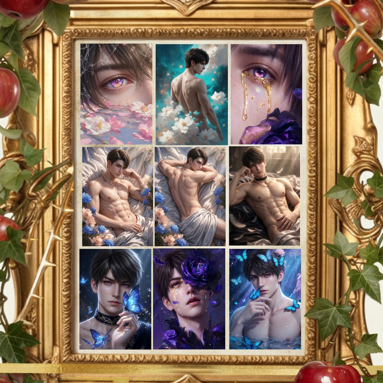 [JINGUO Caleb Birthday SOLO] Love and Deep Space LAD Amine Paper Card CCG Collection Trading Series Paper whole box 1SET 200bags 1bag 2pcs Cards Ornament Gift Collection Sylus, Zayne, Rafayel, Xavier, Caleb