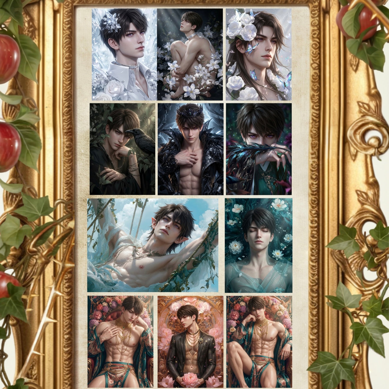 [JINGUO Caleb Birthday SOLO] Love and Deep Space LAD Amine Paper Card CCG Collection Trading Series Paper whole box 1SET 200bags 1bag 2pcs Cards Ornament Gift Collection Sylus, Zayne, Rafayel, Xavier, Caleb
