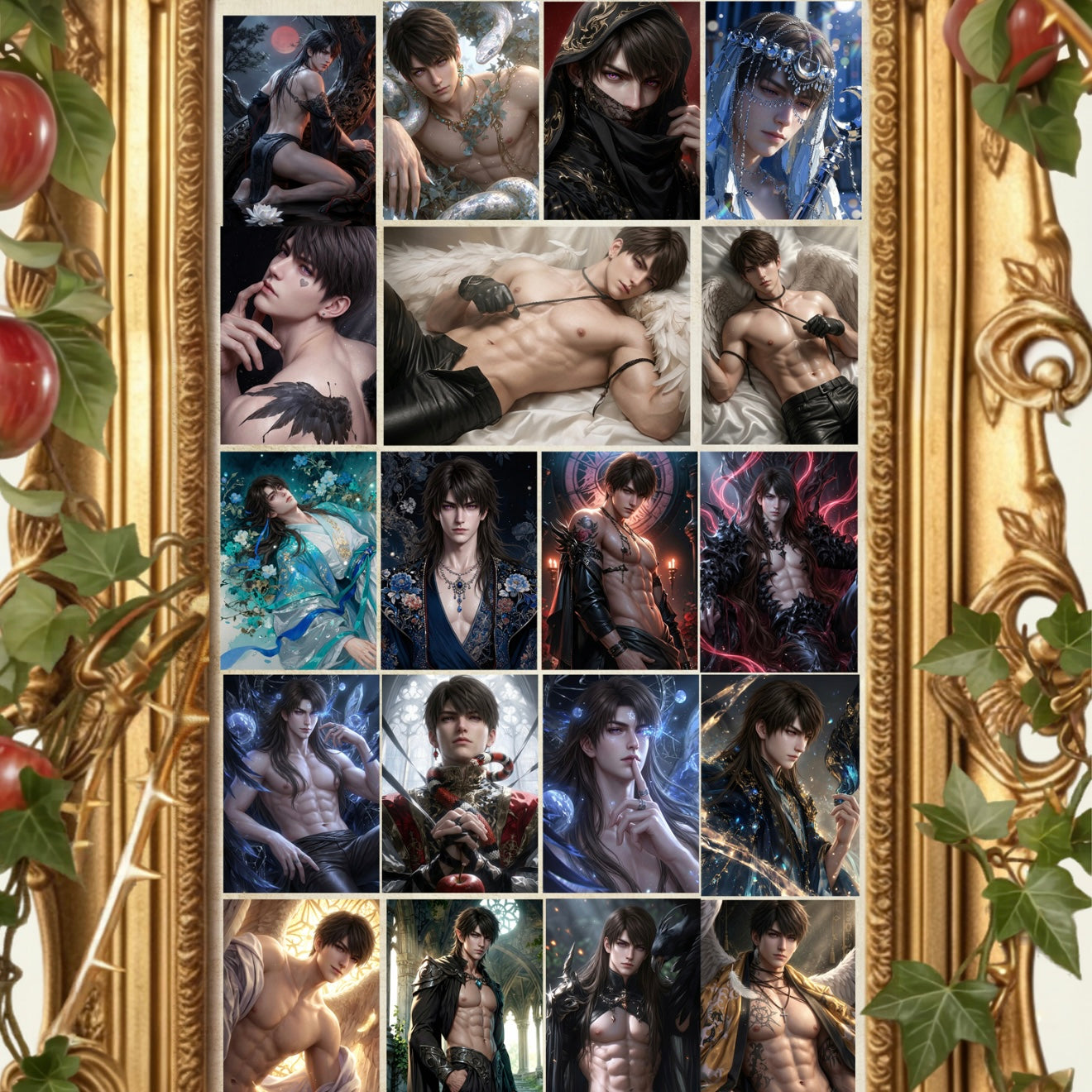 [JINGUO Caleb Birthday SOLO] Love and Deep Space LAD Amine Paper Card CCG Collection Trading Series Paper whole box 1SET 200bags 1bag 2pcs Cards Ornament Gift Collection Sylus, Zayne, Rafayel, Xavier, Caleb