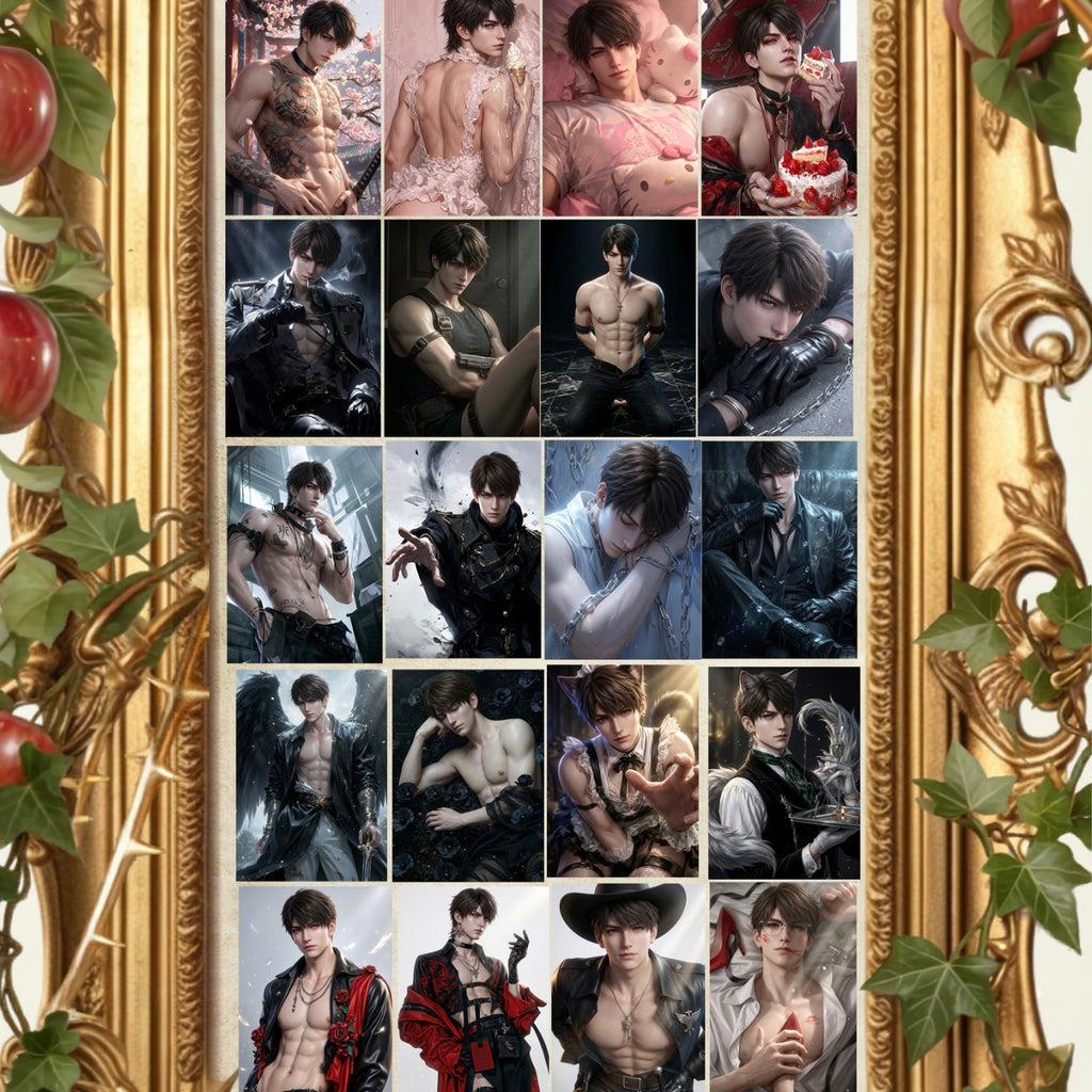 [JINGUO Caleb Birthday SOLO] Love and Deep Space LAD Amine Paper Card CCG Collection Trading Series Paper whole box 1SET 200bags 1bag 2pcs Cards Ornament Gift Collection Sylus, Zayne, Rafayel, Xavier, Caleb