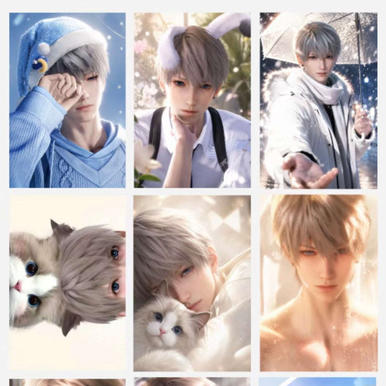 [XINGTU] Love and Deep Space LAD Amine Paper Card CCG Collection Trading Series Paper whole box 1SET 150bags 1bag 1pc Cards Ornament Gift Collection Sylus, Zayne, Rafayel, Xavier, Caleb