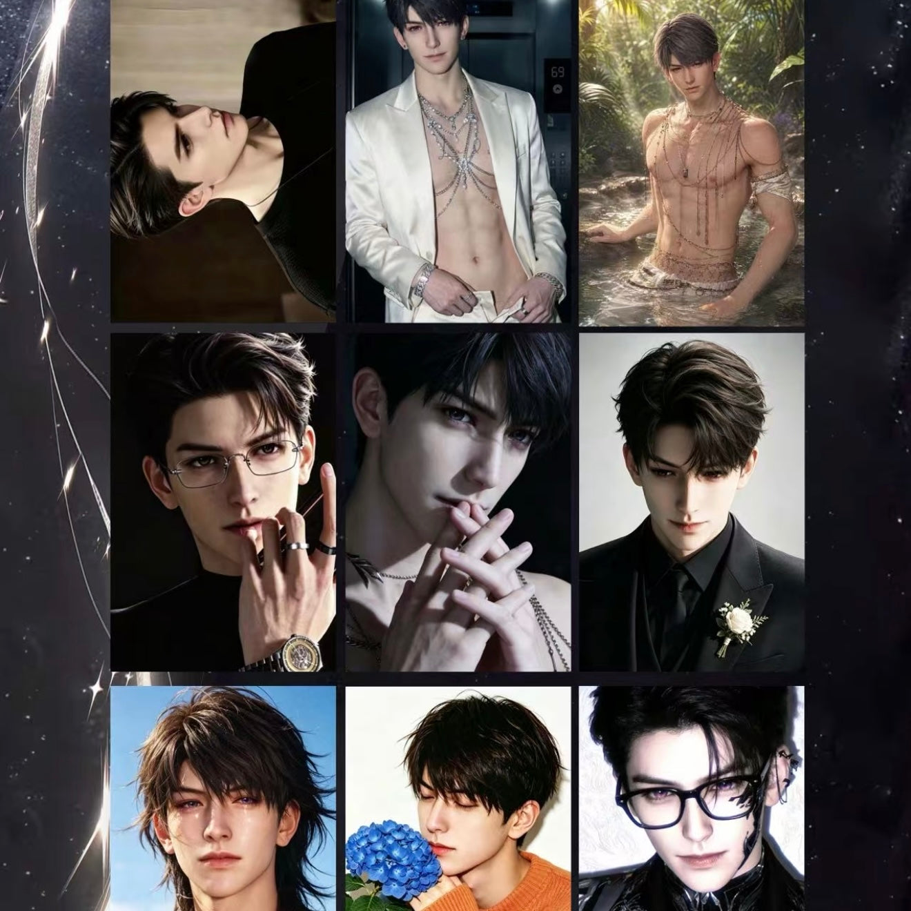 [WANGZAI] Love and Deep Space LAD Amine Paper Card CCG Collection Trading Series Paper whole box 1SET 200bags 1bag 1pc Cards Ornament Gift Collection Sylus, Zayne, Rafayel, Xavier, Caleb