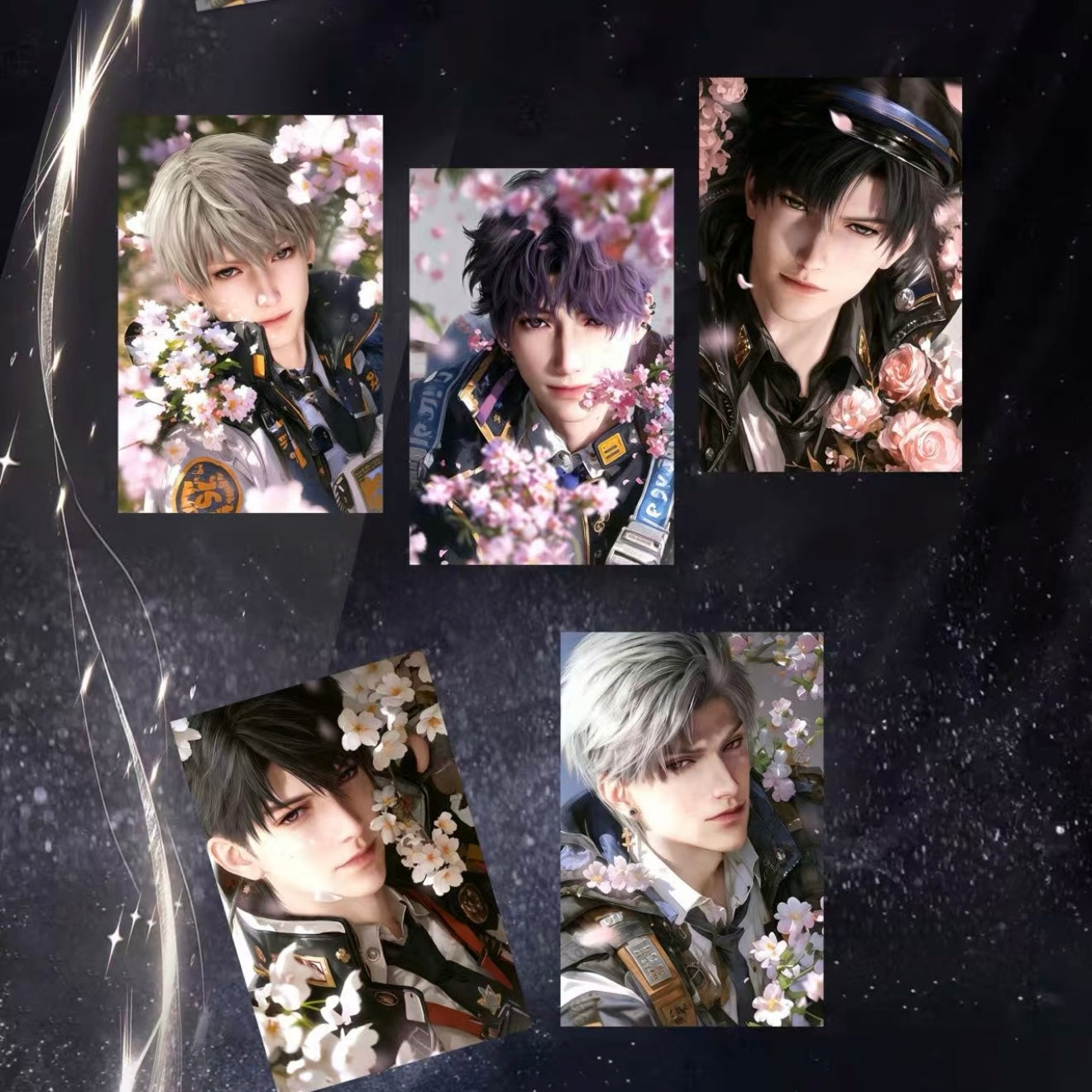 [WANGZAI] Love and Deep Space LAD Amine Paper Card CCG Collection Trading Series Paper whole box 1SET 200bags 1bag 1pc Cards Ornament Gift Collection Sylus, Zayne, Rafayel, Xavier, Caleb