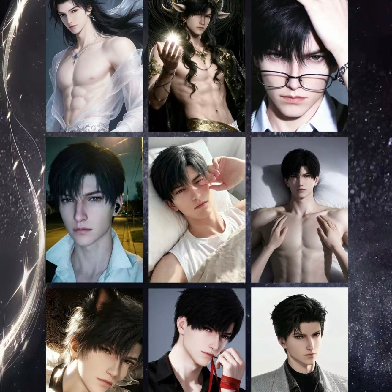 [WANGZAI] Love and Deep Space LAD Amine Paper Card CCG Collection Trading Series Paper whole box 1SET 200bags 1bag 1pc Cards Ornament Gift Collection Sylus, Zayne, Rafayel, Xavier, Caleb