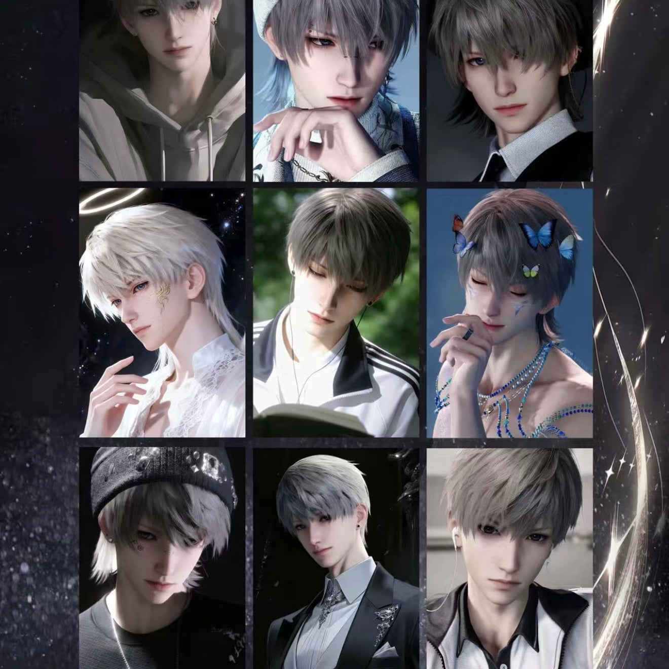 [WANGZAI] Love and Deep Space LAD Amine Paper Card CCG Collection Trading Series Paper whole box 1SET 200bags 1bag 1pc Cards Ornament Gift Collection Sylus, Zayne, Rafayel, Xavier, Caleb