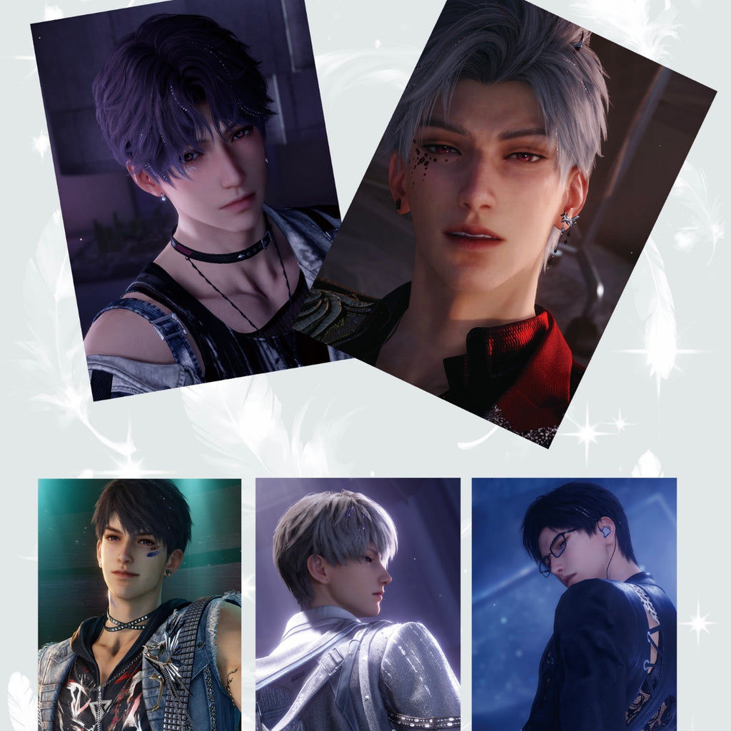 [MOYUAN V2] Love and Deep Space LAD Amine Paper Card CCG Collection Trading Series Paper whole box 1SET 200bags 1bag 1pc Cards Ornament Gift Collection Sylus, Zayne, Rafayel, Xavier, Caleb