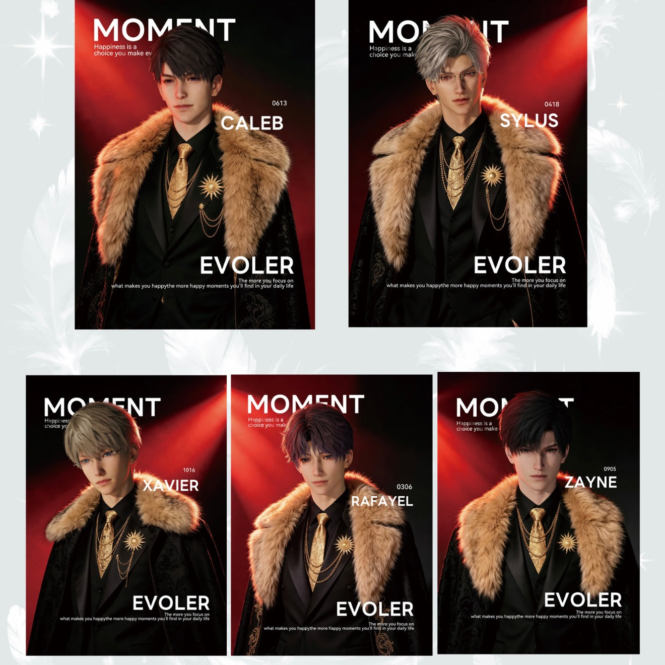 [MOYUAN V2] Love and Deep Space LAD Amine Paper Card CCG Collection Trading Series Paper whole box 1SET 200bags 1bag 1pc Cards Ornament Gift Collection Sylus, Zayne, Rafayel, Xavier, Caleb