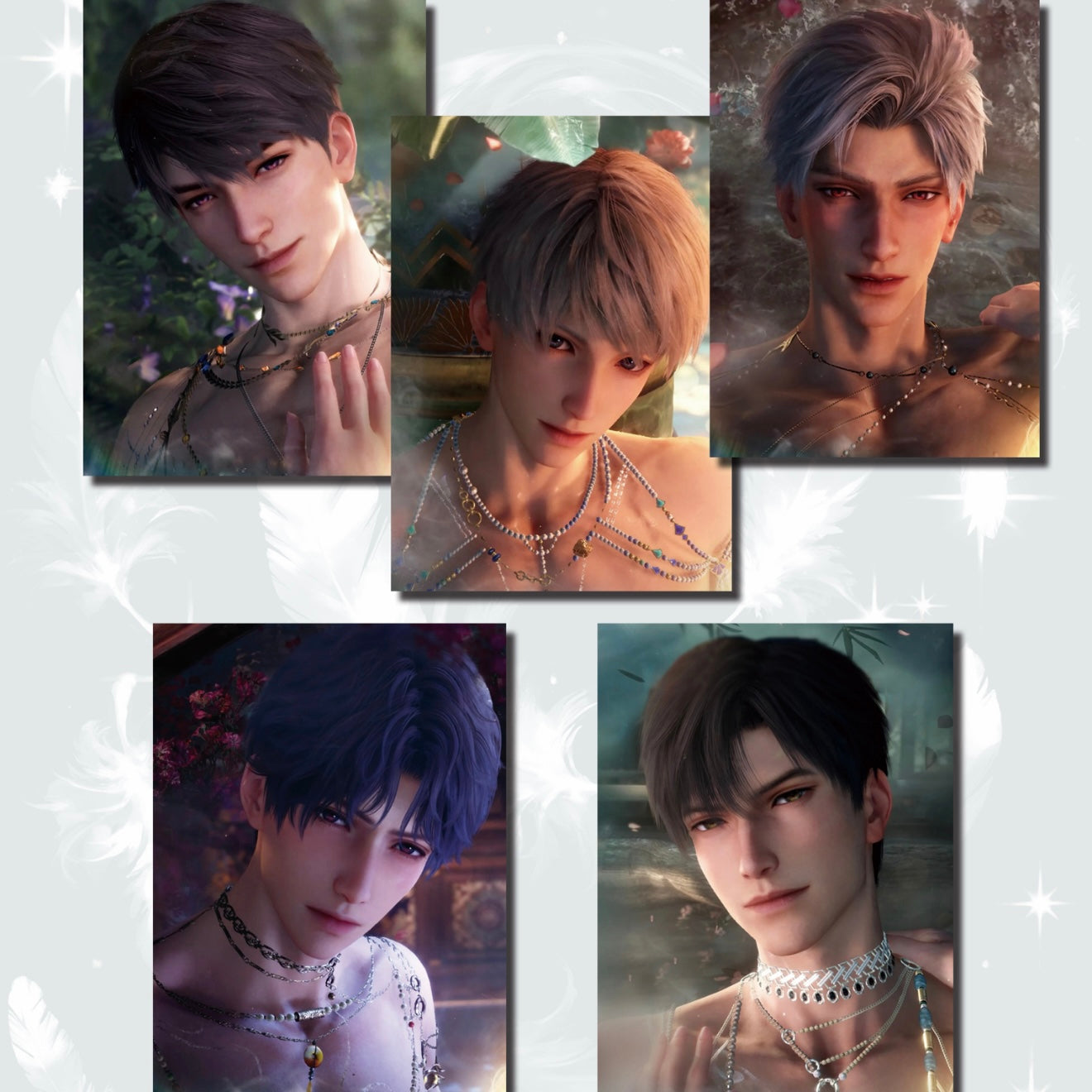 [MOYUAN V2] Love and Deep Space LAD Amine Paper Card CCG Collection Trading Series Paper whole box 1SET 200bags 1bag 1pc Cards Ornament Gift Collection Sylus, Zayne, Rafayel, Xavier, Caleb