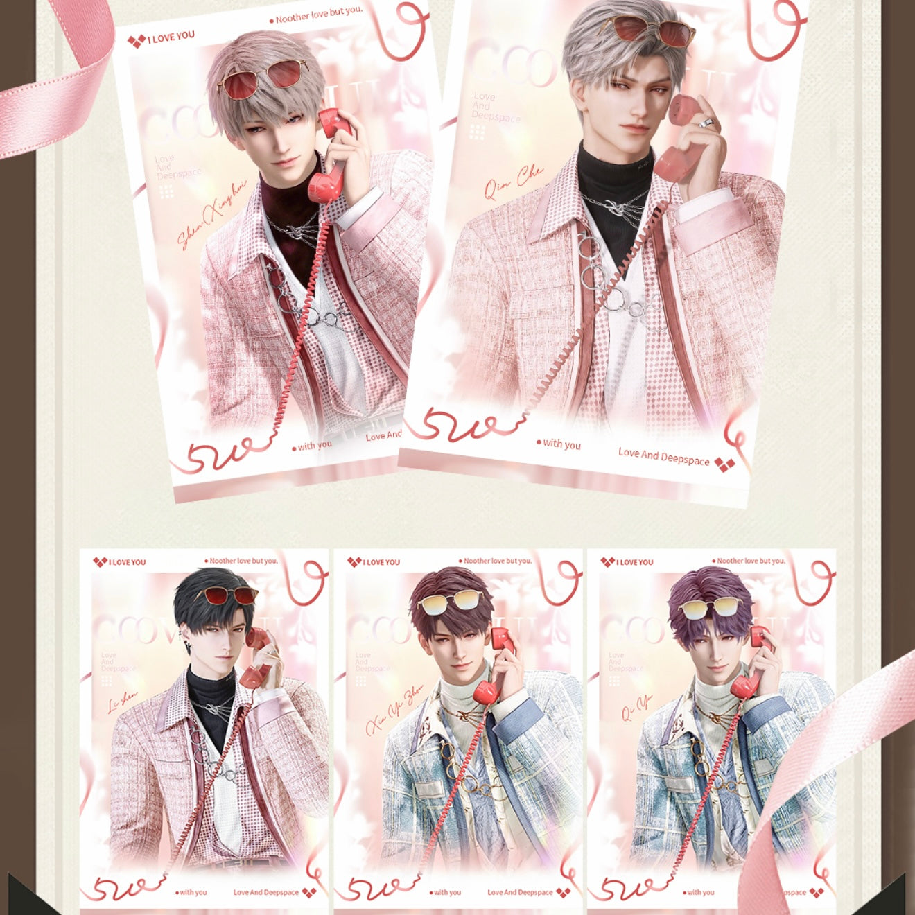 [AIYI] Love and Deep Space LAD Amine Paper Card CCG Collection Trading Series Paper whole box 1SET140bags 1bag 1pc Cards Ornament Gift Collection Sylus, Zayne, Rafayel, Xavier, Caleb