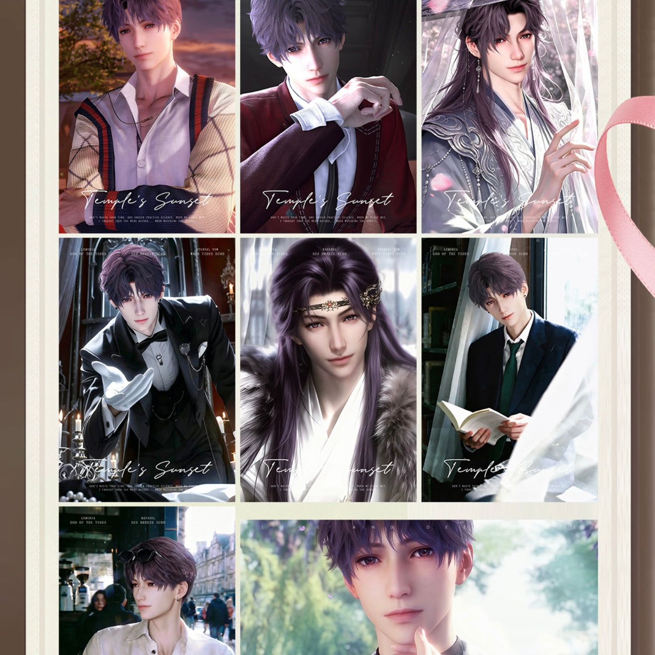 [AIYI] Love and Deep Space LAD Amine Paper Card CCG Collection Trading Series Paper whole box 1SET140bags 1bag 1pc Cards Ornament Gift Collection Sylus, Zayne, Rafayel, Xavier, Caleb