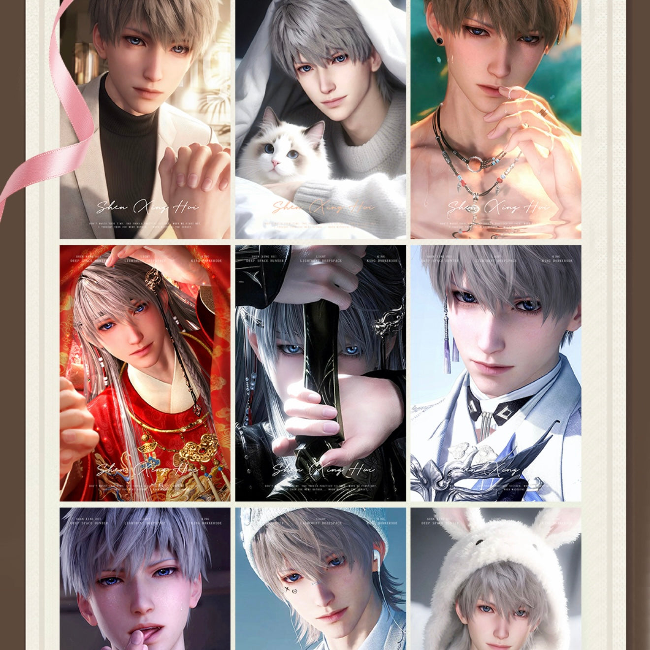 [AIYI] Love and Deep Space LAD Amine Paper Card CCG Collection Trading Series Paper whole box 1SET140bags 1bag 1pc Cards Ornament Gift Collection Sylus, Zayne, Rafayel, Xavier, Caleb