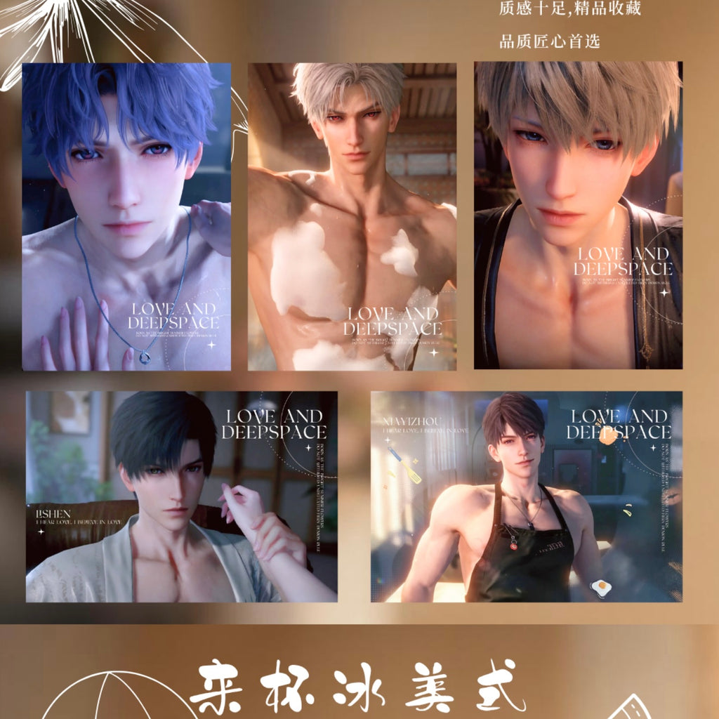 [MEOWMEOW] Love and Deep Space LAD Amine Paper Card CCG Collection Trading Series Paper whole box 1SET 200bags 1bag 1pc Cards Ornament Gift Collection Sylus, Zayne, Rafayel, Xavier, Caleb