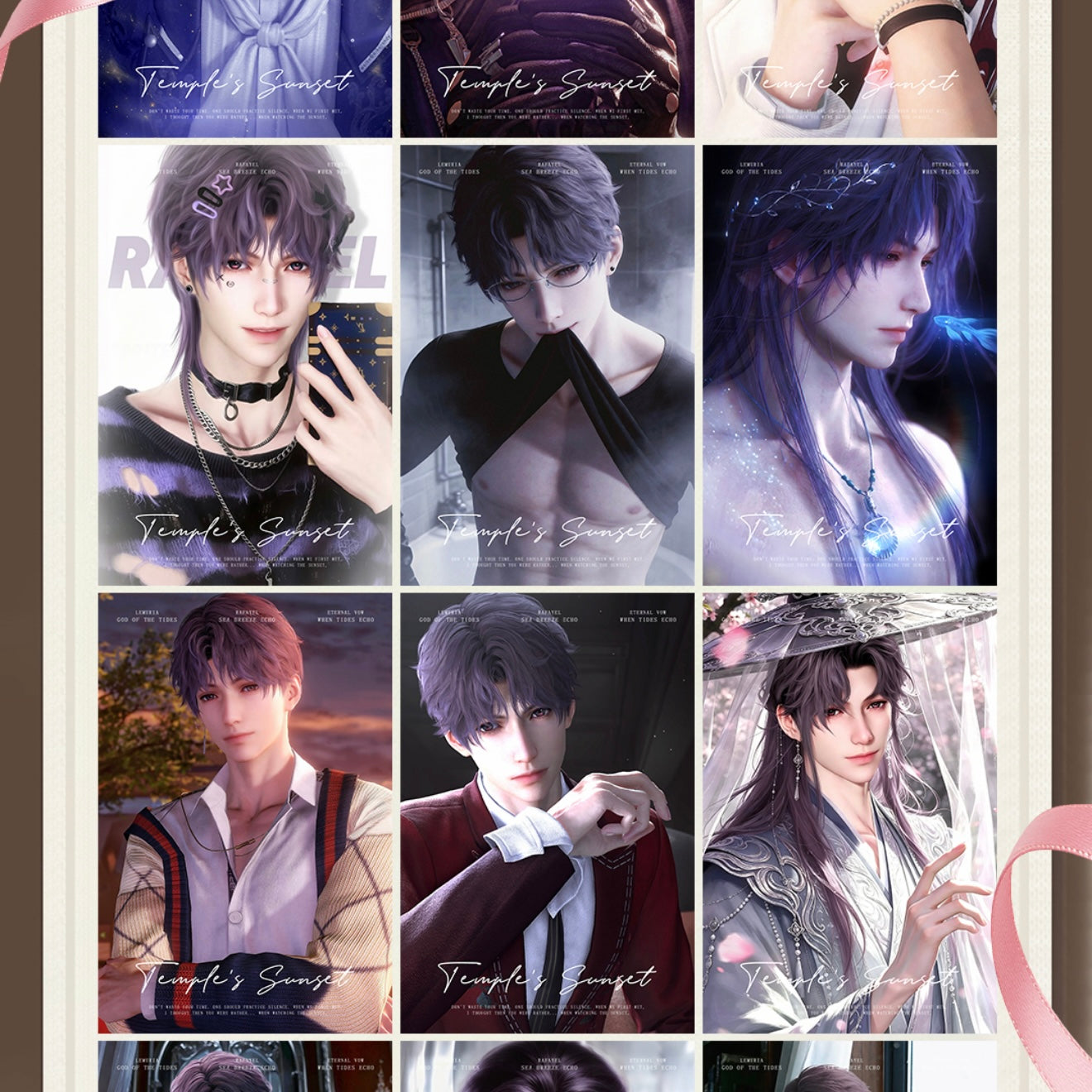 [MEOWMEOW] Love and Deep Space LAD Amine Paper Card CCG Collection Trading Series Paper whole box 1SET 200bags 1bag 1pc Cards Ornament Gift Collection Sylus, Zayne, Rafayel, Xavier, Caleb