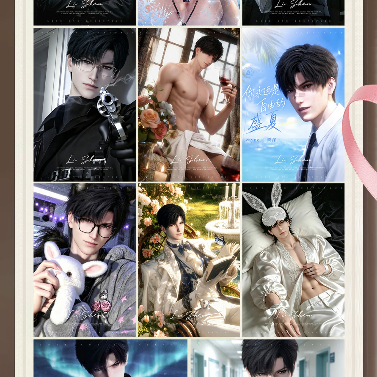 [MEOWMEOW] Love and Deep Space LAD Amine Paper Card CCG Collection Trading Series Paper whole box 1SET 200bags 1bag 1pc Cards Ornament Gift Collection Sylus, Zayne, Rafayel, Xavier, Caleb