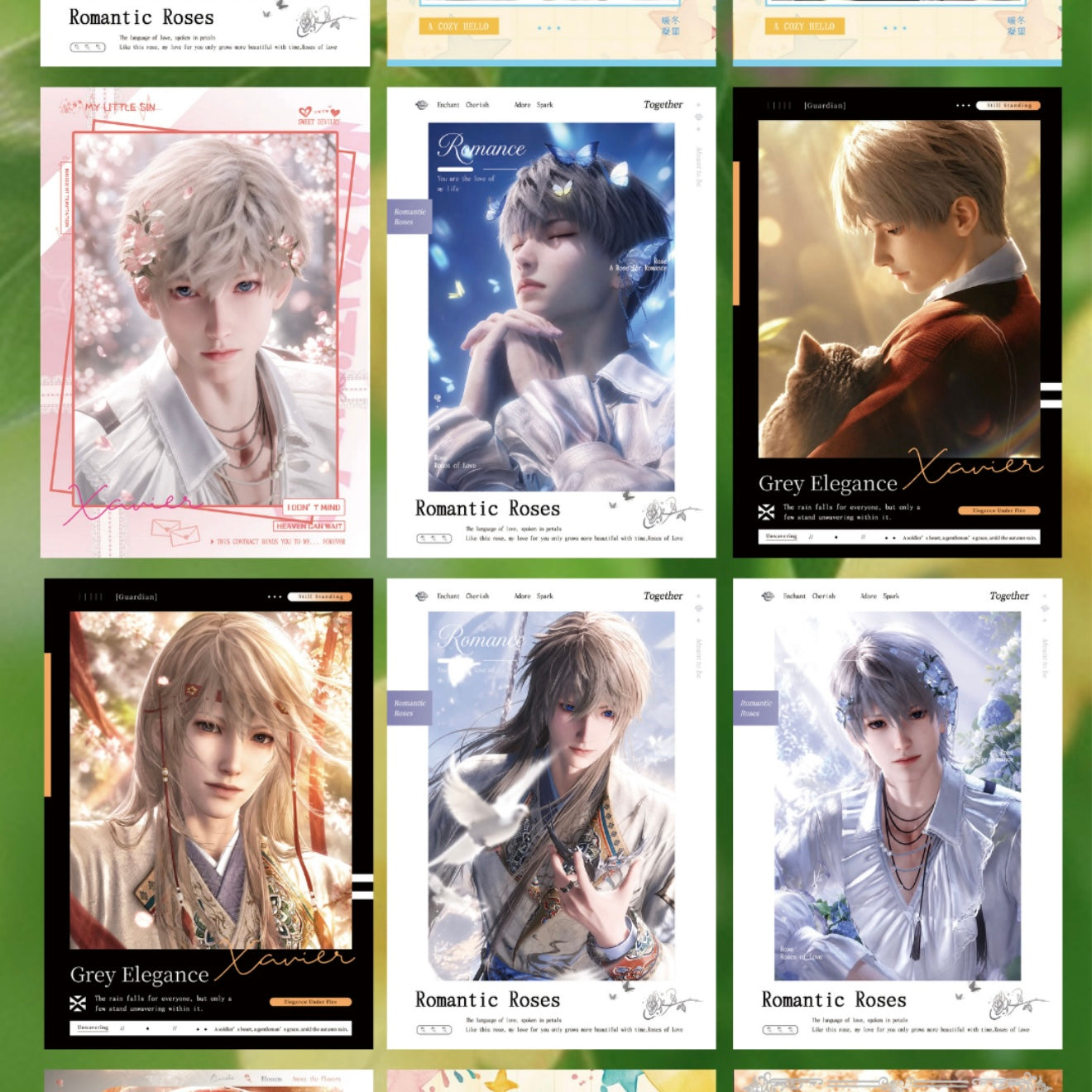 [MEOWMEOW] Love and Deep Space LAD Amine Paper Card CCG Collection Trading Series Paper whole box 1SET 200bags 1bag 1pc Cards Ornament Gift Collection Sylus, Zayne, Rafayel, Xavier, Caleb