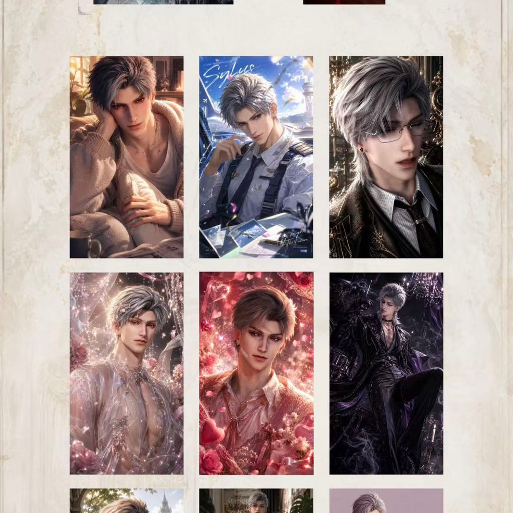 [HANJIN] Love and Deep Space LAD Amine Paper Card CCG Collection Trading Series Paper whole box 1SET 120bags 1bag 1pc Cards Ornament Gift Collection Sylus, Zayne, Rafayel, Xavier, Caleb