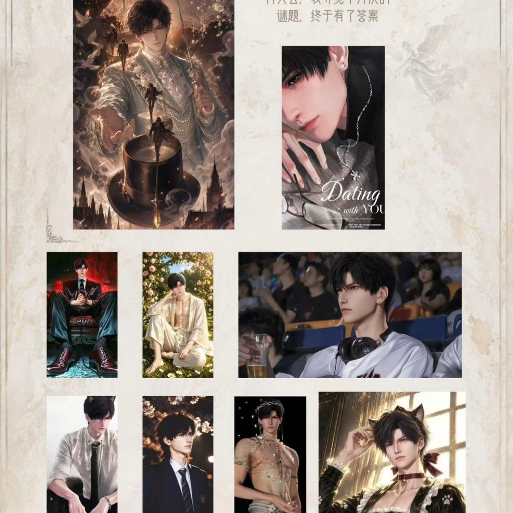 [HANJIN] Love and Deep Space LAD Amine Paper Card CCG Collection Trading Series Paper whole box 1SET 120bags 1bag 1pc Cards Ornament Gift Collection Sylus, Zayne, Rafayel, Xavier, Caleb