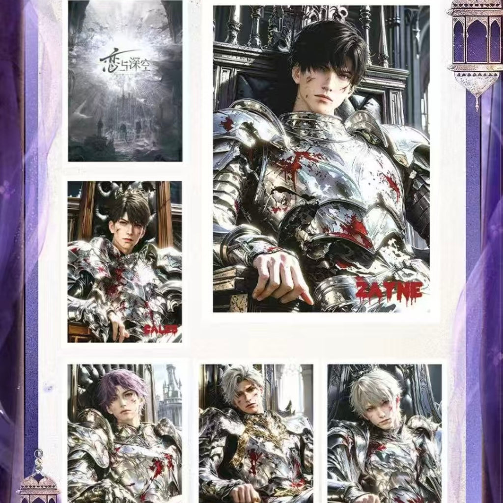 [ZHENXINSHE] Love and Deep Space LAD Amine Paper Card CCG Collection Trading Series Paper whole box 1SET 205bags 1bag 1pc Cards Ornament Gift Collection Sylus, Zayne, Rafayel, Xavier, Caleb