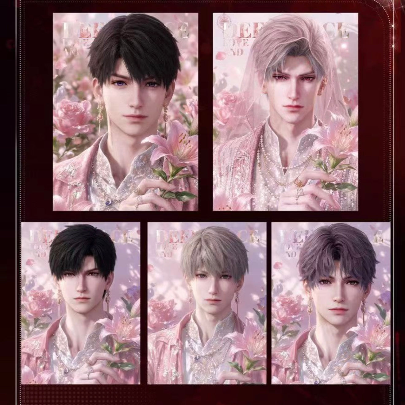 [HUAKAI] Love and Deep Space LAD Amine Paper Card CCG Collection Trading Series Paper whole box 1SET 255bags 1bag 1pc Cards Ornament Gift Collection Sylus, Zayne, Rafayel, Xavier, Caleb