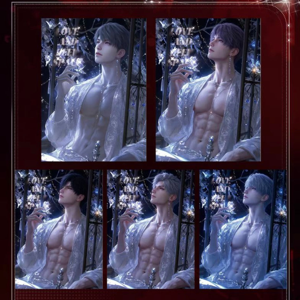 [HUAKAI] Love and Deep Space LAD Amine Paper Card CCG Collection Trading Series Paper whole box 1SET 255bags 1bag 1pc Cards Ornament Gift Collection Sylus, Zayne, Rafayel, Xavier, Caleb