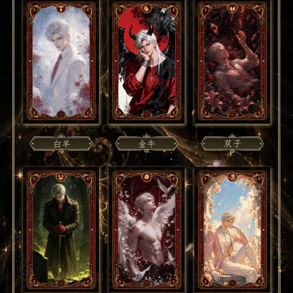 [TUMAO] Love and Deep Space LAD Amine Paper Card CCG Collection Trading Series Paper whole box 1SET 208bags 1bag 1pc Cards Ornament Gift Collection Sylus, Zayne, Rafayel, Xavier, Caleb