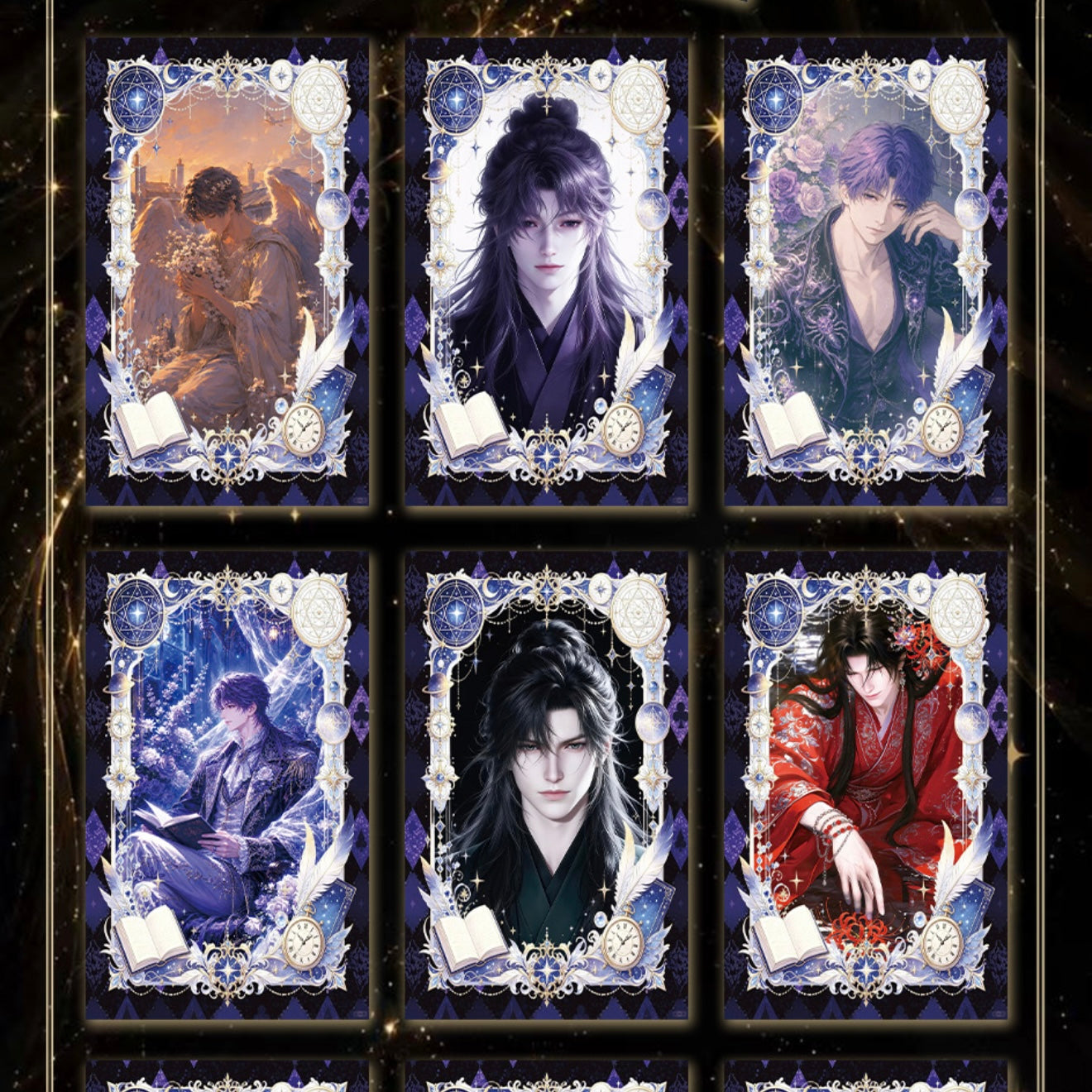[TUMAO] Love and Deep Space LAD Amine Paper Card CCG Collection Trading Series Paper whole box 1SET 208bags 1bag 1pc Cards Ornament Gift Collection Sylus, Zayne, Rafayel, Xavier, Caleb