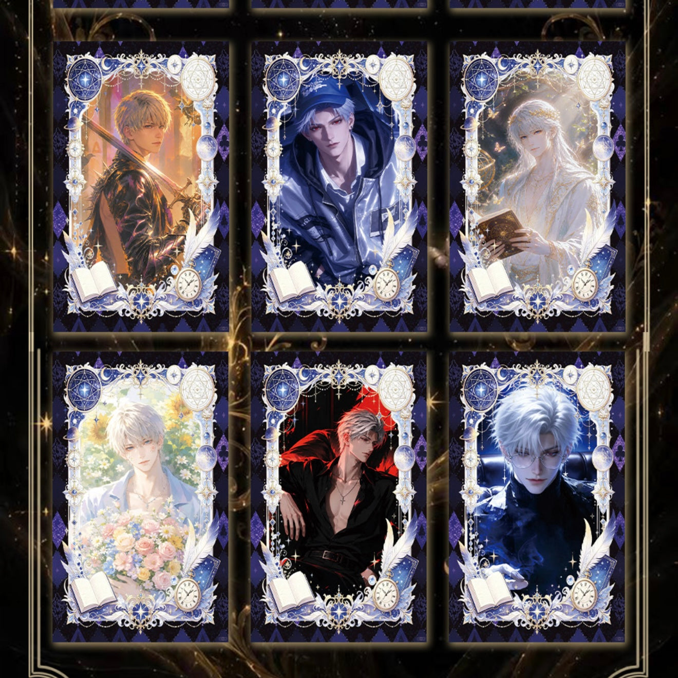 [TUMAO] Love and Deep Space LAD Amine Paper Card CCG Collection Trading Series Paper whole box 1SET 208bags 1bag 1pc Cards Ornament Gift Collection Sylus, Zayne, Rafayel, Xavier, Caleb