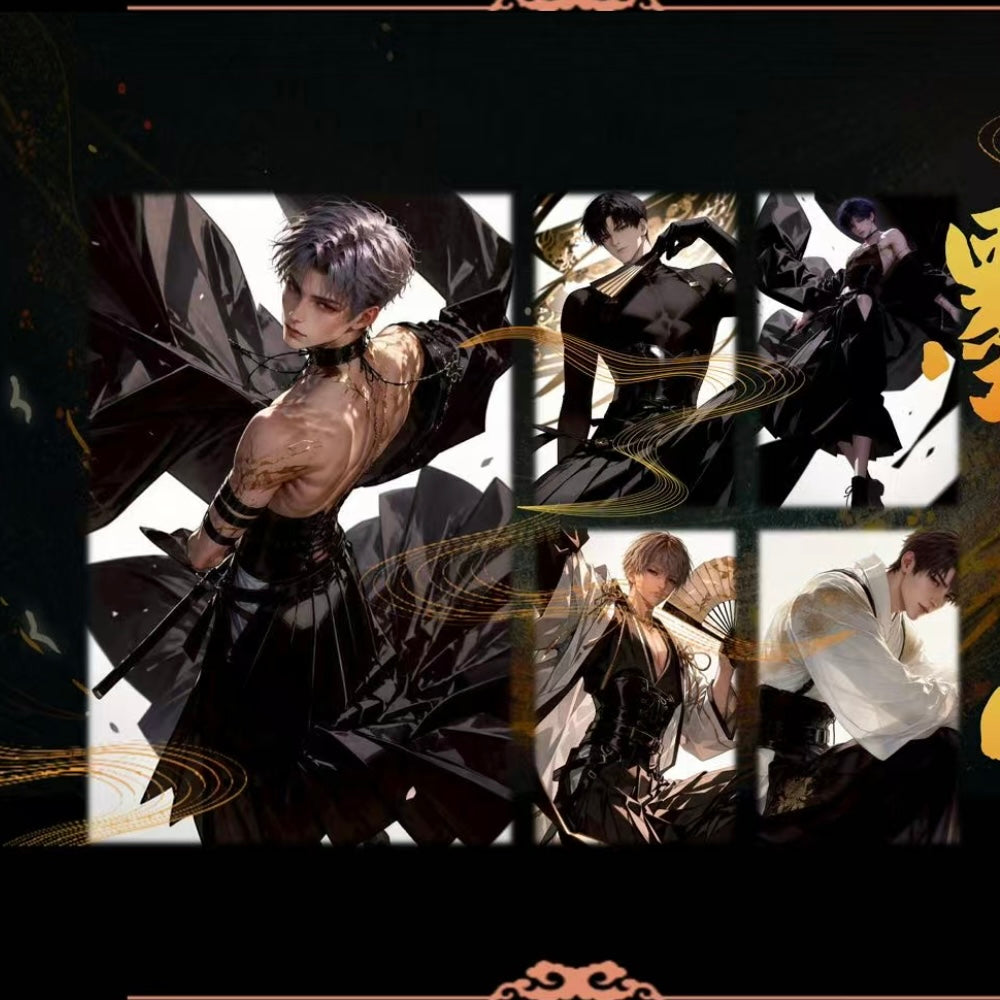 [XINQUDONG] Love and Deep Space LAD Amine Paper Card CCG Collection Trading Series Paper whole box 1SET 135bags 1bag 1pc Cards Ornament Gift Collection Sylus, Zayne, Rafayel, Xavier, Caleb