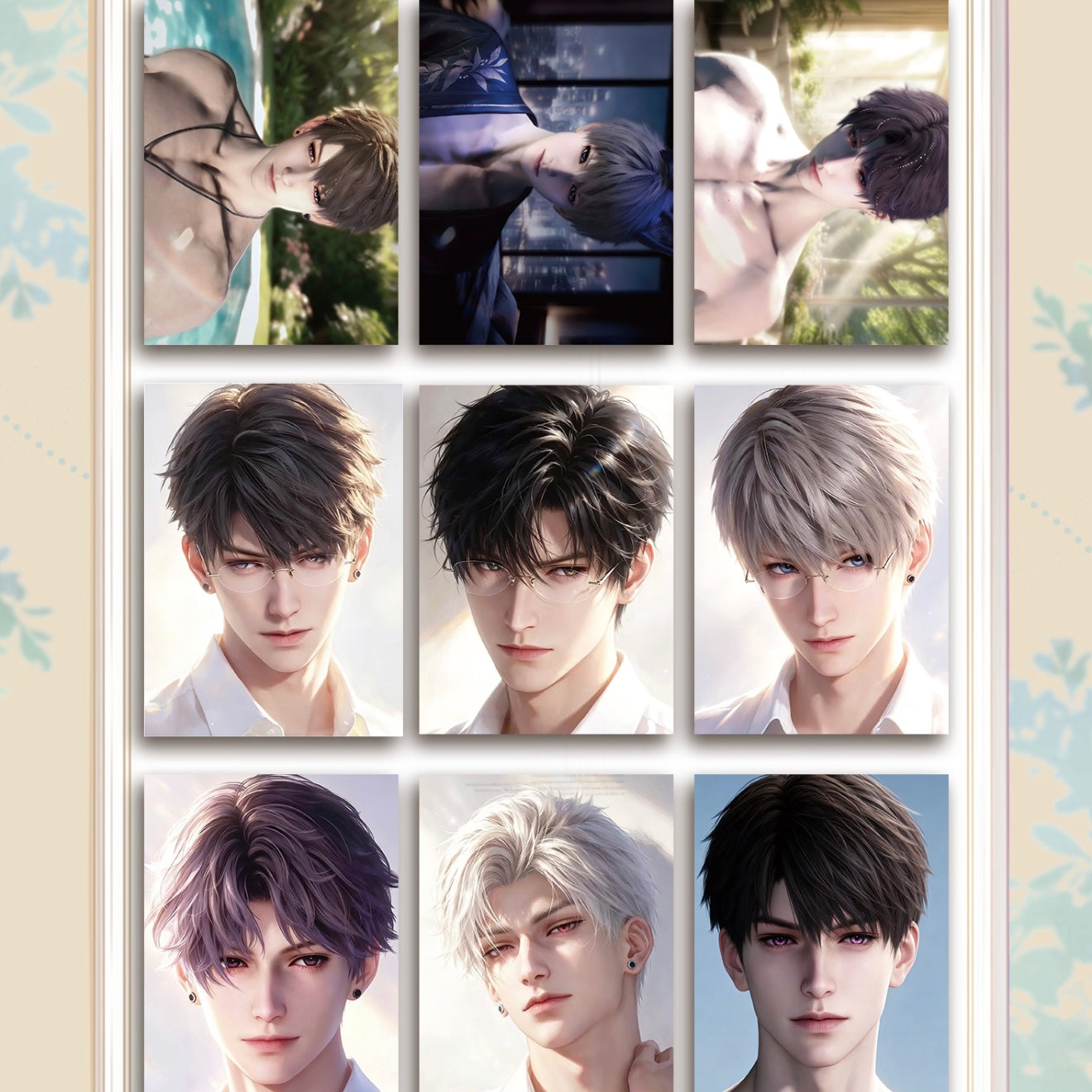 [QIMIAO] Love and Deep Space LAD Amine Paper Card CCG Collection Trading Series Paper whole box 1SET 200bags 1bag 1pc Cards Ornament Gift Collection Sylus, Zayne, Rafayel, Xavier, Caleb