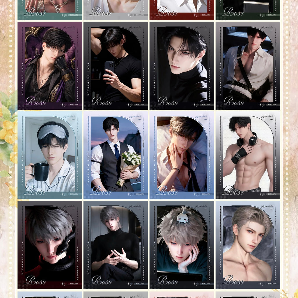 [NIWEN] Love and Deep Space LAD Amine Paper Card 20SETS A CASE CCG Collection Trading Series Paper whole box 1SET 11bags 1bag 1pc Cards Ornament Gift Collection Sylus, Zayne, Rafayel, Xavier, Caleb