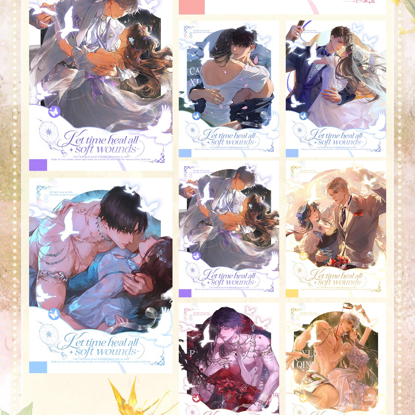 [NIWEN] Love and Deep Space LAD Amine Paper Card 20SETS A CASE CCG Collection Trading Series Paper whole box 1SET 11bags 1bag 1pc Cards Ornament Gift Collection Sylus, Zayne, Rafayel, Xavier, Caleb