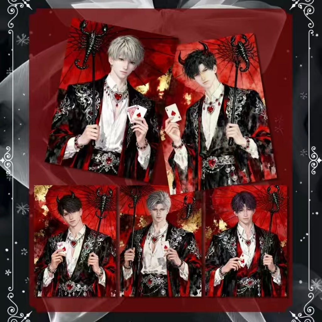 [XIANGYUE] Love and Deep Space LAD Amine Paper Card CCG Collection Trading Series Paper whole box 1SET 240bags 1bag 1pc Cards Ornament Gift Collection Sylus, Zayne, Rafayel, Xavier, Caleb