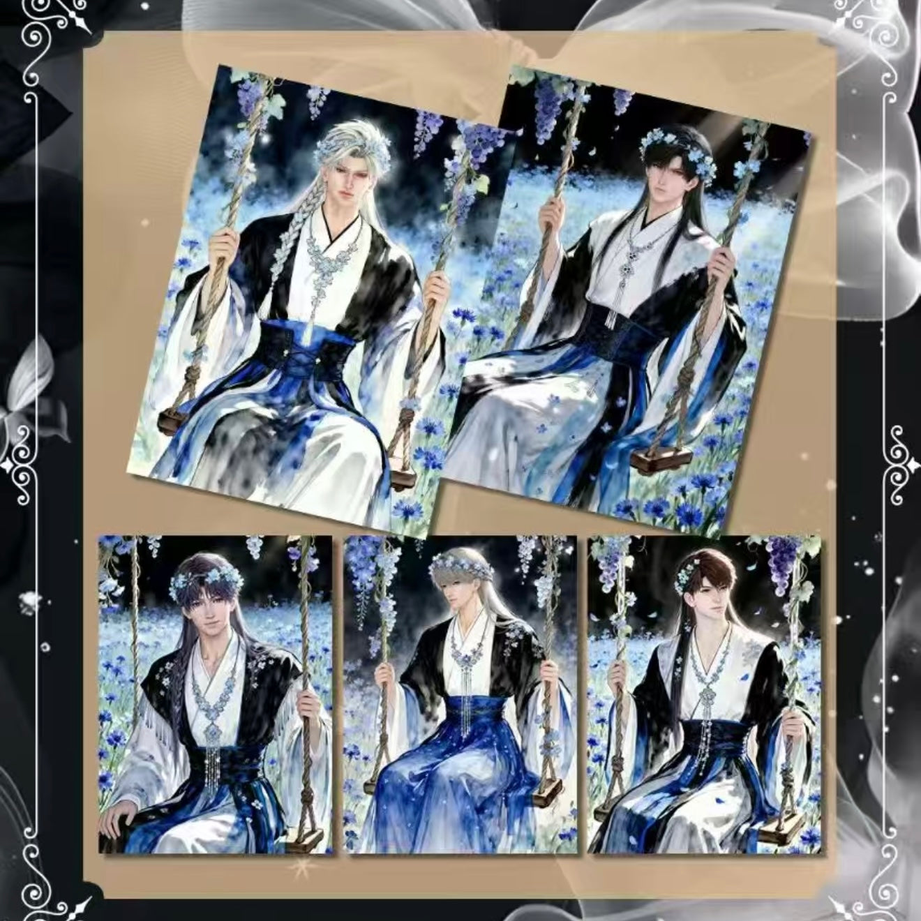 [XIANGYUE] Love and Deep Space LAD Amine Paper Card CCG Collection Trading Series Paper whole box 1SET 240bags 1bag 1pc Cards Ornament Gift Collection Sylus, Zayne, Rafayel, Xavier, Caleb