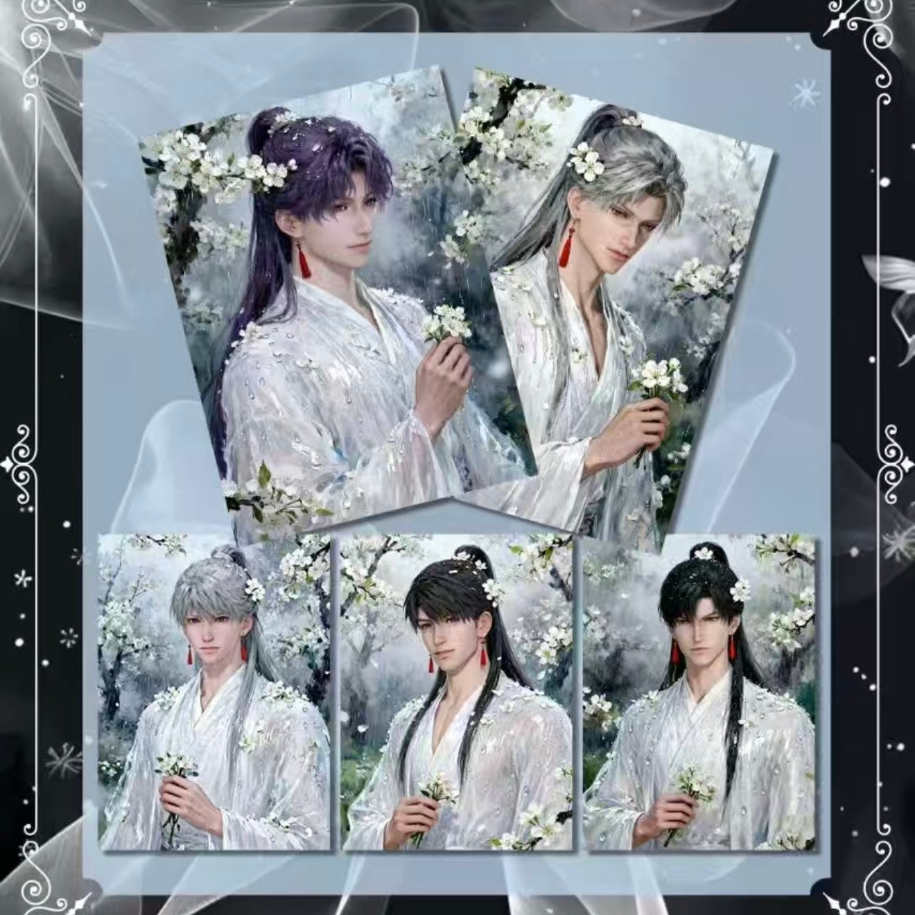 [XIANGYUE] Love and Deep Space LAD Amine Paper Card CCG Collection Trading Series Paper whole box 1SET 240bags 1bag 1pc Cards Ornament Gift Collection Sylus, Zayne, Rafayel, Xavier, Caleb