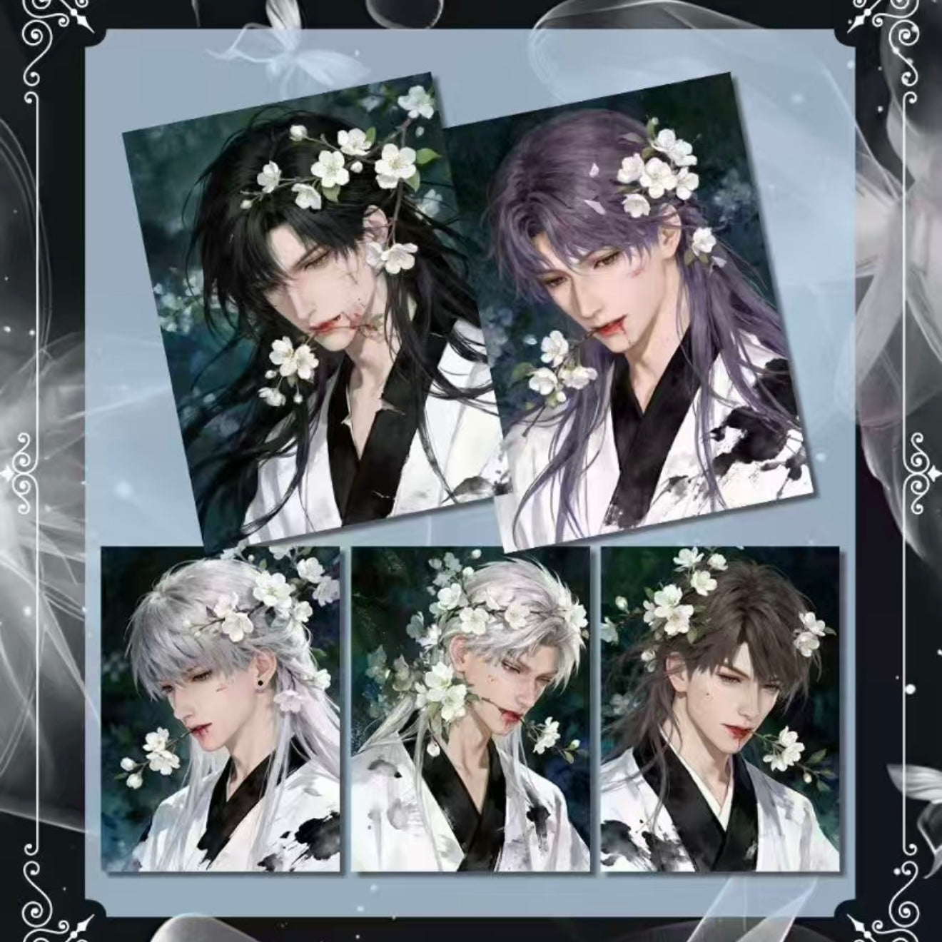 [XIANGYUE] Love and Deep Space LAD Amine Paper Card CCG Collection Trading Series Paper whole box 1SET 240bags 1bag 1pc Cards Ornament Gift Collection Sylus, Zayne, Rafayel, Xavier, Caleb
