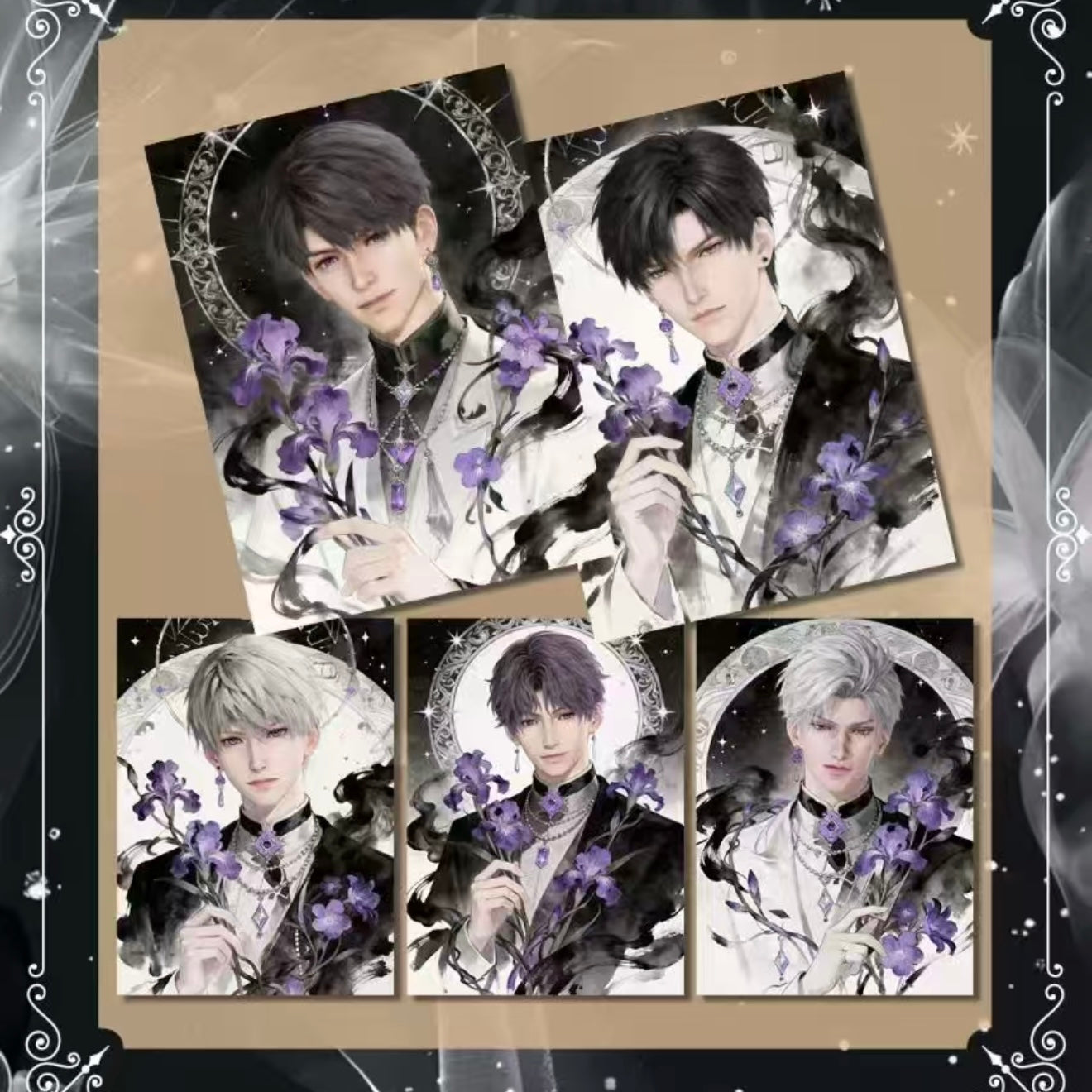 [XIANGYUE] Love and Deep Space LAD Amine Paper Card CCG Collection Trading Series Paper whole box 1SET 240bags 1bag 1pc Cards Ornament Gift Collection Sylus, Zayne, Rafayel, Xavier, Caleb