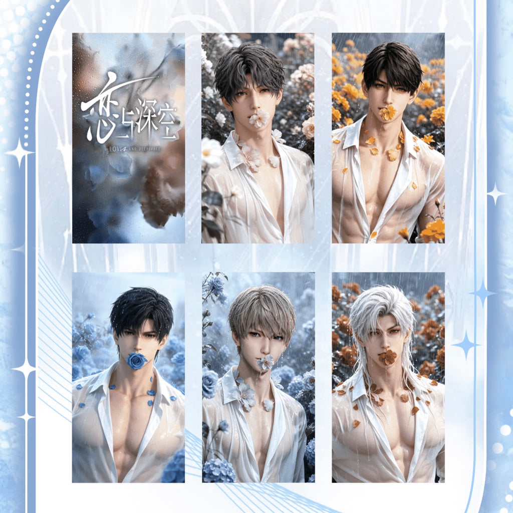 [QINGXIA V2] Love and Deep Space LAD Amine Paper Card CCG Collection Trading Series Paper whole box 1SET 200bags 1bag 1pc Cards Ornament Gift Collection Sylus, Zayne, Rafayel, Xavier, Caleb