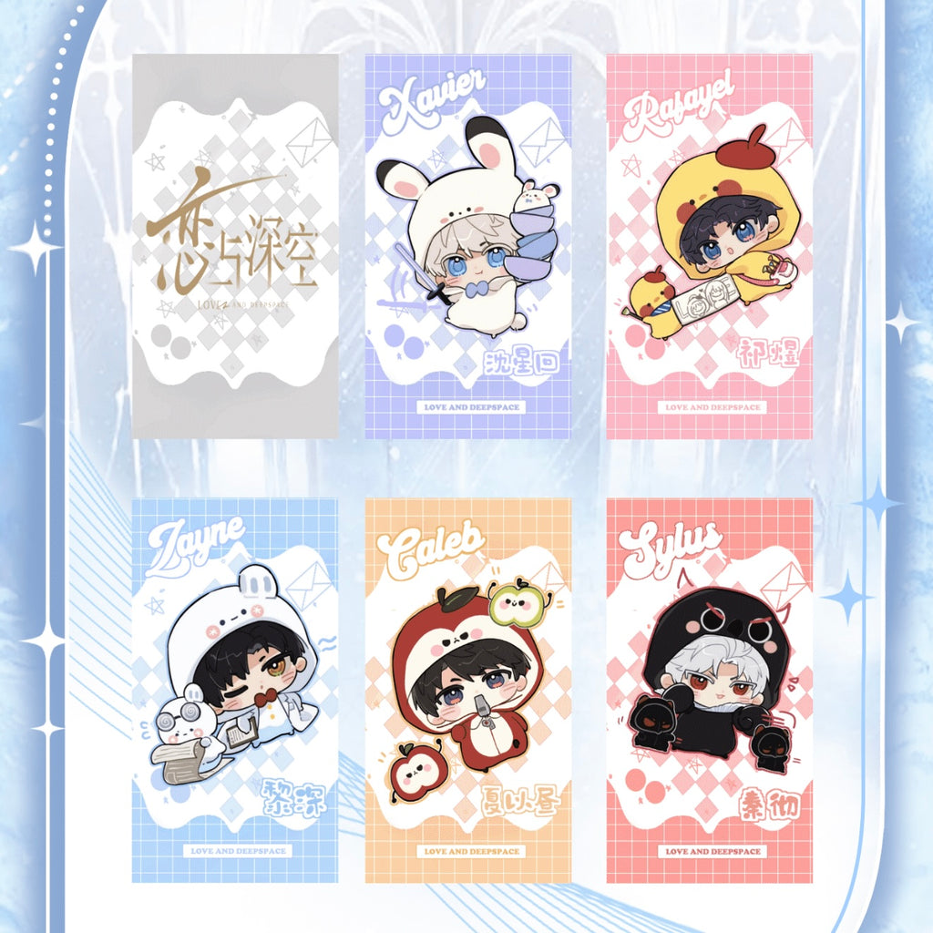 [QINGXIA V2] Love and Deep Space LAD Amine Paper Card CCG Collection Trading Series Paper whole box 1SET 200bags 1bag 1pc Cards Ornament Gift Collection Sylus, Zayne, Rafayel, Xavier, Caleb