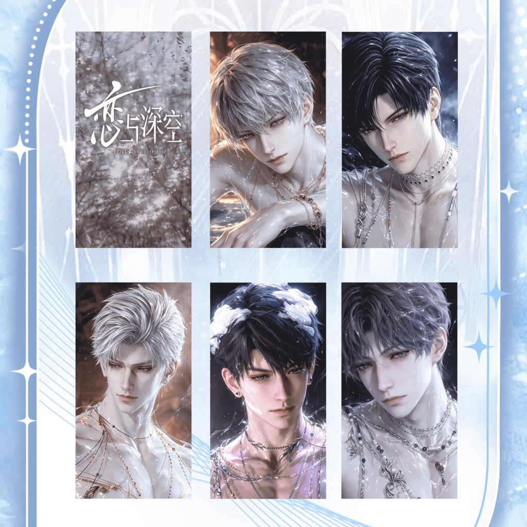 [QINGXIA V2] Love and Deep Space LAD Amine Paper Card CCG Collection Trading Series Paper whole box 1SET 200bags 1bag 1pc Cards Ornament Gift Collection Sylus, Zayne, Rafayel, Xavier, Caleb