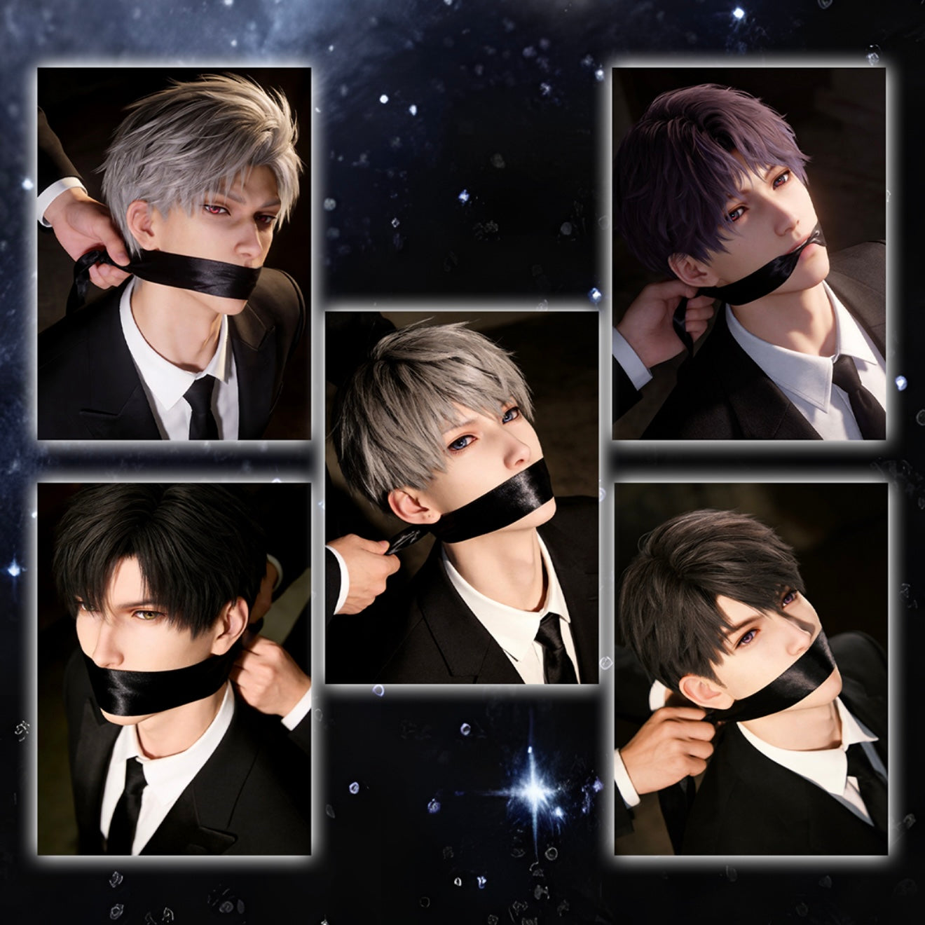 [CHUYU] Love and Deep Space LAD Amine Paper Card CCG Collection Trading Series Paper whole box 1SET 200bags 1bag 1pc Cards Ornament Gift Collection Sylus, Zayne, Rafayel, Xavier, Caleb